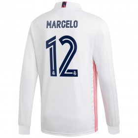 Maillot de Foot Real Madrid Marcelo 12 Domicile 2020/21 ML